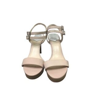 Vince Camuto Pink Beige Open-Toe Dress‎ Sandals w/ Ankle Strap Women's Size 10M